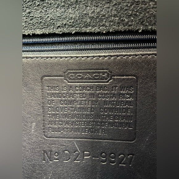 COACH Geniune 9927 Willis Black Leather Messenger Shoulder Crossbody Bag - Picture 4 of 4